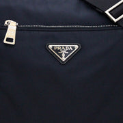 Prada BT0909 Tessuto Nylon Messenger Crossbody Bag- Black