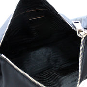 Prada BT0909 Tessuto Nylon Messenger Crossbody Bag- Black