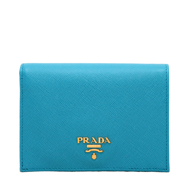 Prada Saffiano Leather French Wallet with Inner Flap- Voyage