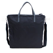 Prada BN2530 Tessuto Nylon Convertible Shopping Tote Bag- Blue