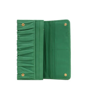 Prada Nappa Gauffre Leather Long Fold Wallet- Juta