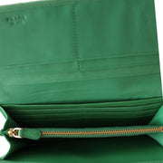 Prada Nappa Gauffre Leather Long Fold Wallet- Juta