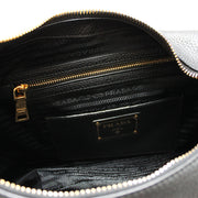 Prada B4311M Vitello Daino Leather Hobo Bag- Blue