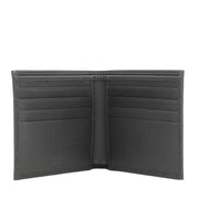Prada 2MO513 Men's Saffiano Leather Bi-Colour Bifold Wallet with Embossed Logo- Black