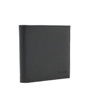 Prada 2MO513 Men's Saffiano Leather Bi-Colour Bifold Wallet with Embossed Logo- Black