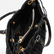 Prada B2587L Tessuto Nylon Gaufre Bag- Black