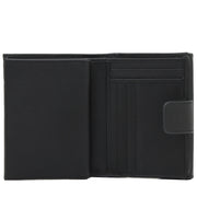 Prada 1M1410 Saffiano Leather French Wallet with Inner Flap- Black