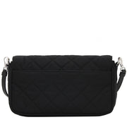 Prada 1BH025 Tessuto Nylon Quilted Convertible Clutch Sling Bag- Black