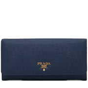 Prada 1MH132 Vitello Move Leather Long Fold Wallet