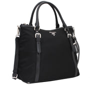 Prada BR5116 Tessuto Nylon Convertible Bag- Black