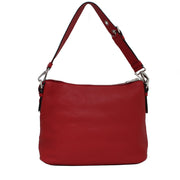 Prada BR5122 Vitello Daino Leather Hobo Bag- Red