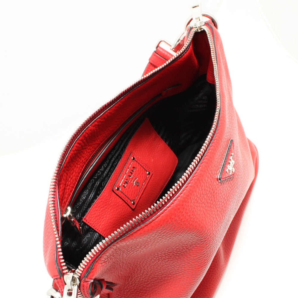 Prada BR5122 Vitello Daino Leather Hobo Bag – PinkOrchard.com