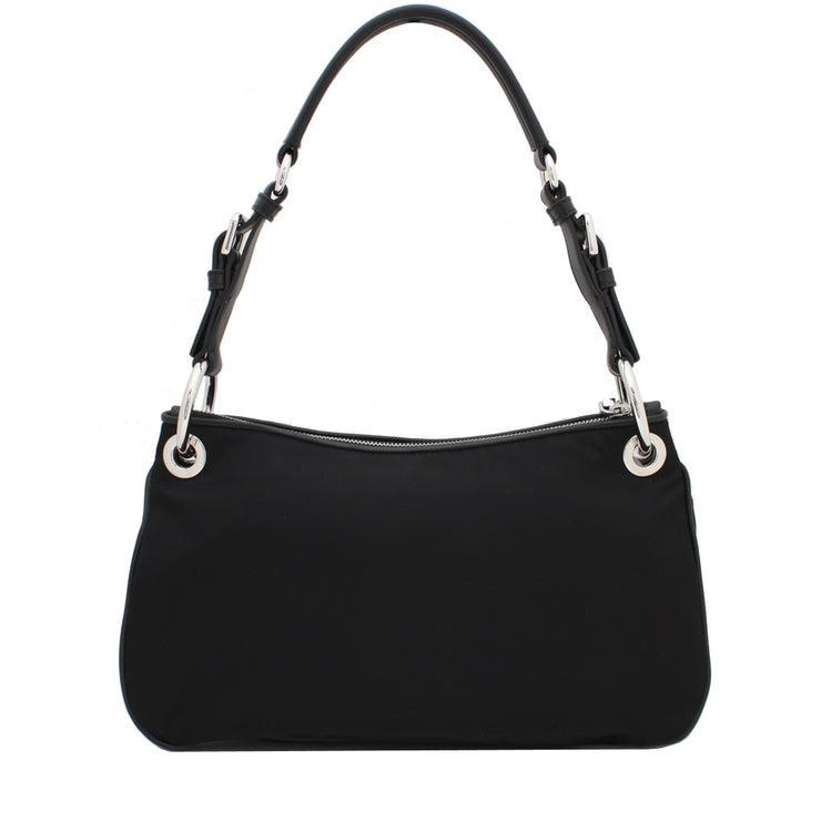 Prada BR4894 Tessuto Nylon Hobo Bag- Black