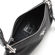 Prada BR4894 Tessuto Nylon Hobo Bag- Black