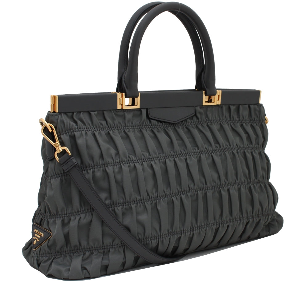 Prada B2803Z Tessuto Nylon Gaufre Convertible Bag