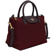 Prada BN2106 Tessuto Nylon Convertible Tote Bag- Black