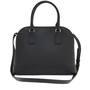 Prada BN2567 Saffiano Lux Convertible Tote Bag- Black