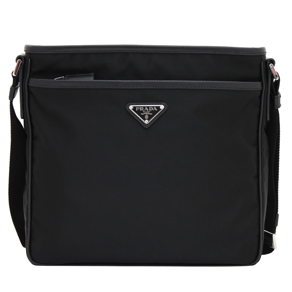 Prada 2VH797 Tessuto Nylon Top Zip Messenger Bag