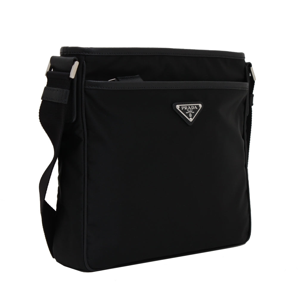 Prada 2VH797 Tessuto Nylon Top Zip Messenger Bag
