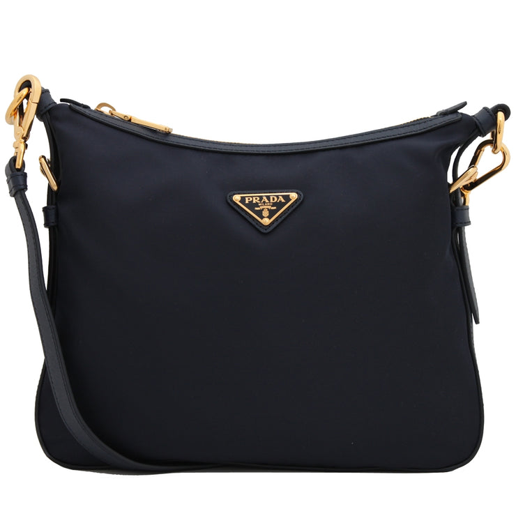 Prada BT0706 Tessuto Nylon Sling Bag- Blue