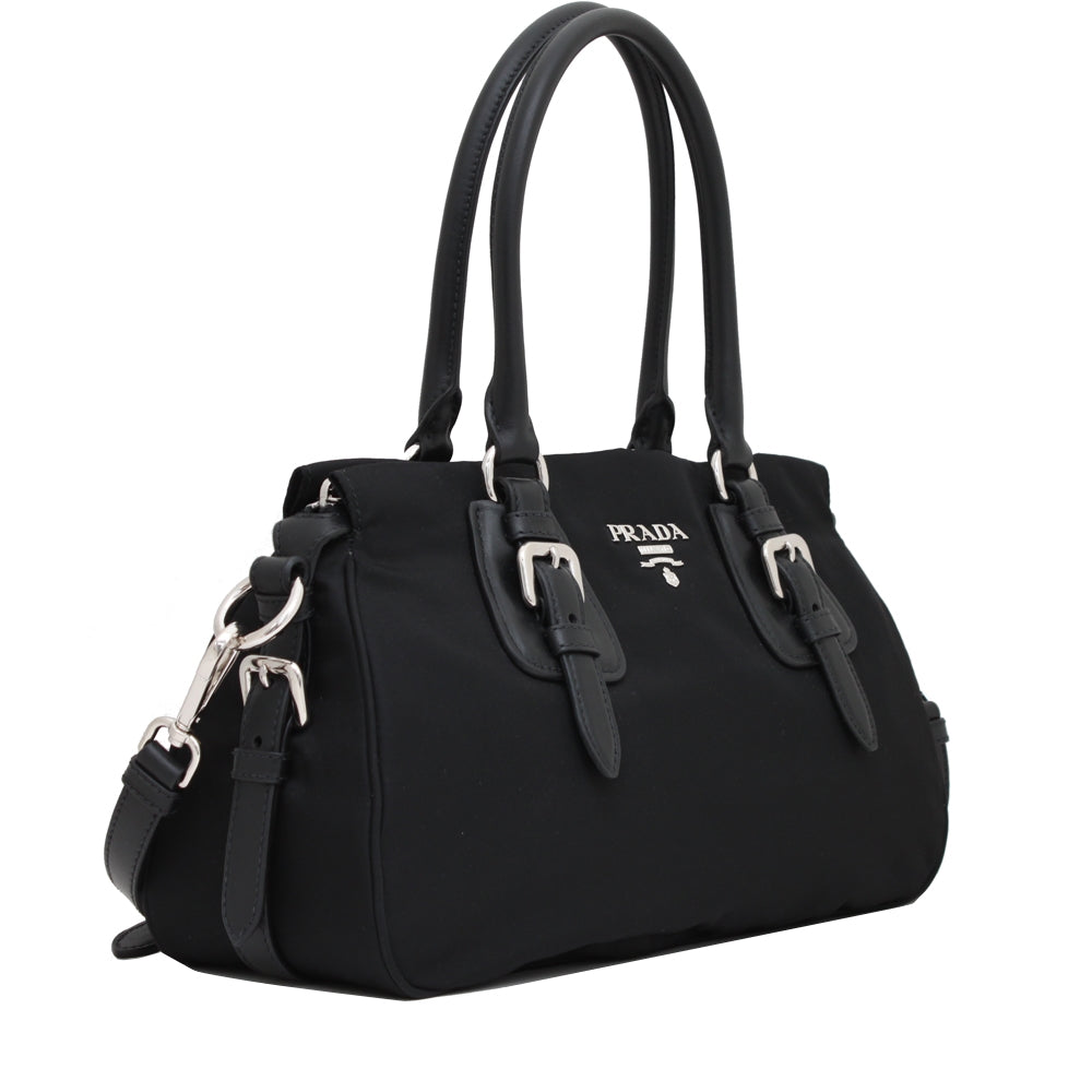 Prada 1BA021 Tessuto Nylon Convertible Satchel Bag