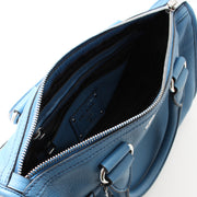 Prada 1BB022 Vitello Phenix Leather Convertible Bag- Cobalto