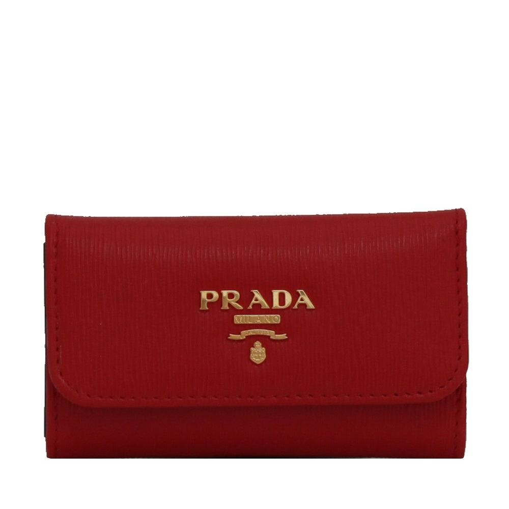 Prada 1PG222 Vitello Move Leather Key Case Holder – PinkOrchard.com