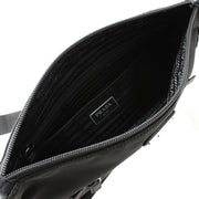 Prada 1BH715 Tessuto Nylon Sling Crossbody Bag- Black