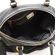Prada 1BC060 Tessuto Nylon Convertible Bag- Black
