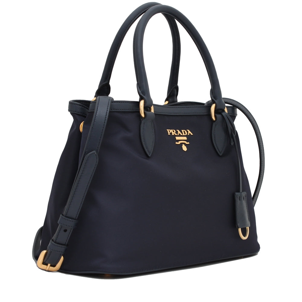 Prada 1BA173 Tessuto Nylon Convertible Satchel Bag – PinkOrchard.com