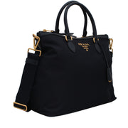 Prada 1BC060 Tessuto Nylon Convertible Bag- Bleu
