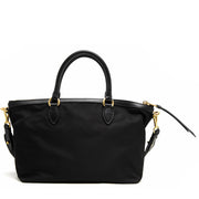 Prada 1BA104 Tessuto Nylon Convertible Tote Bag- Black