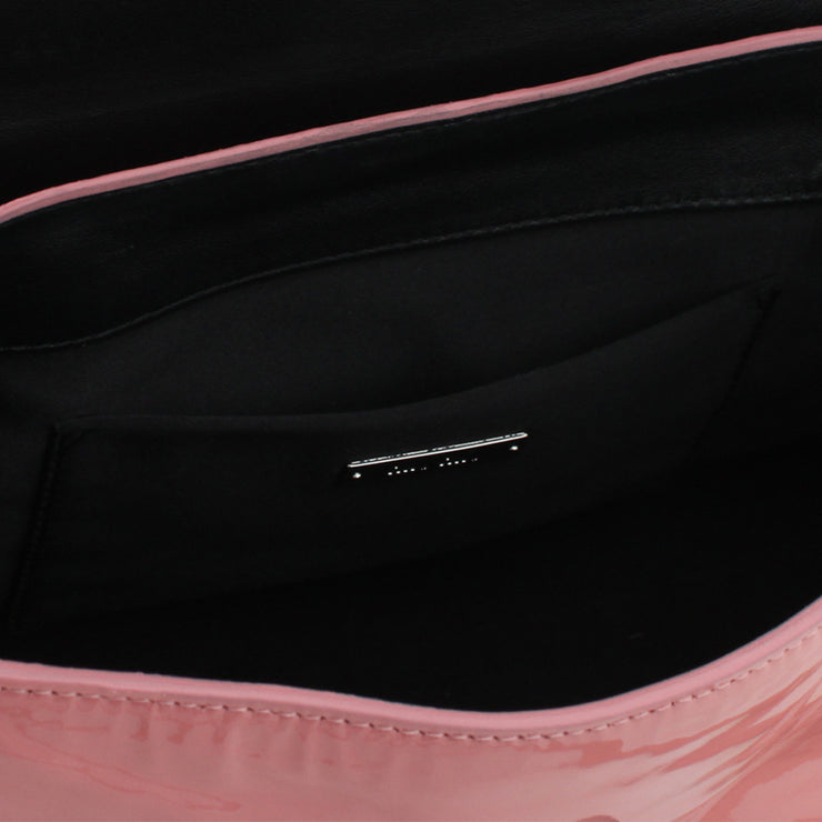 Miu Miu Convertible Patent Top Handle Bag with Flap