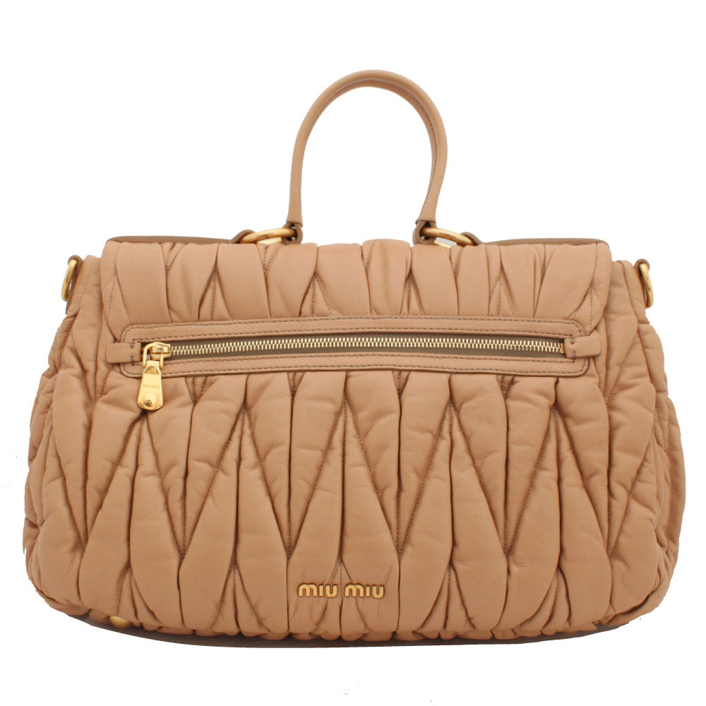 Miu miu matelasse top handle bag best sale