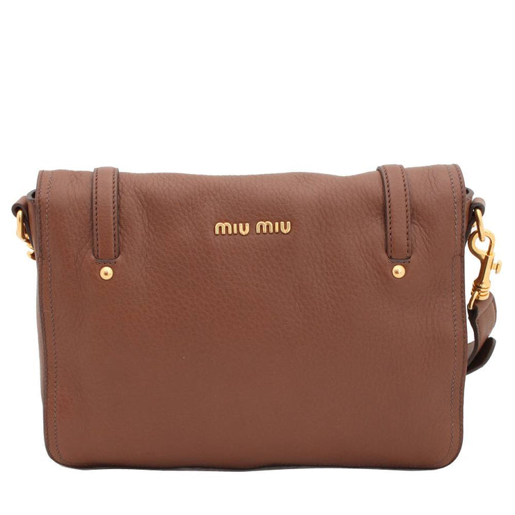 Miu Miu Deerskin Shoulder Bag with Flap