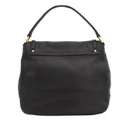 Miu Miu Deerskin Top Handle Hobo Bag with Flap