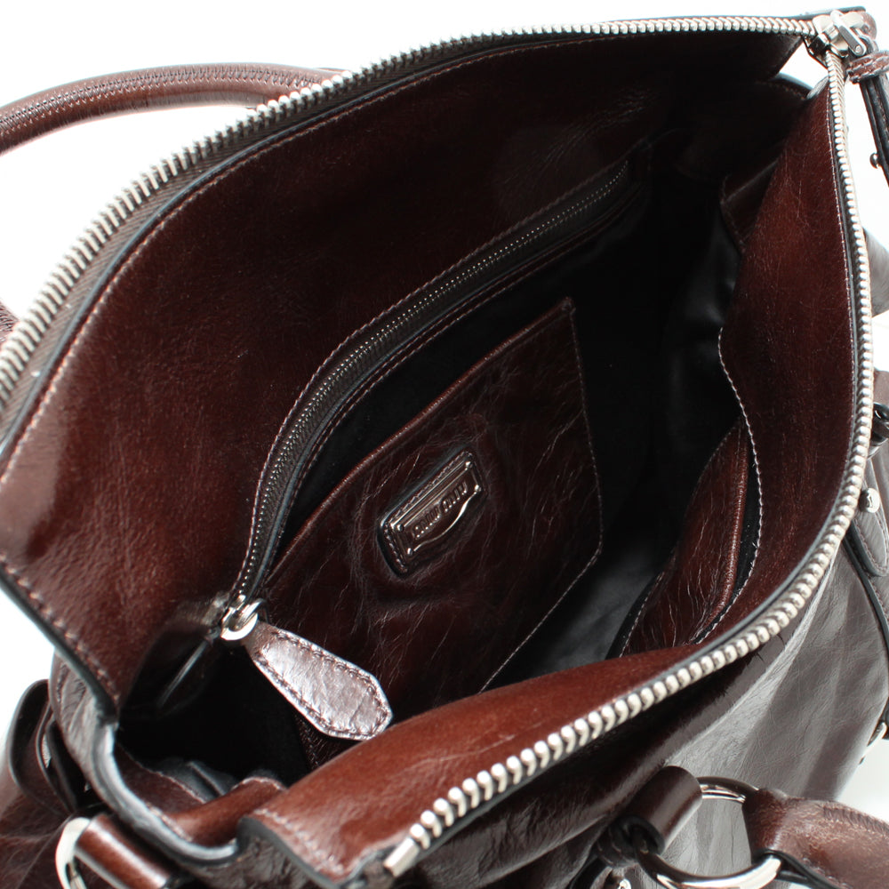 Miu Miu RT0365 Vitello Lux Bag – PinkOrchard.com
