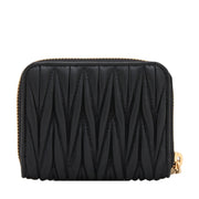 Miu Miu 5MM268 Matelasse Leather Coin Purse- Black