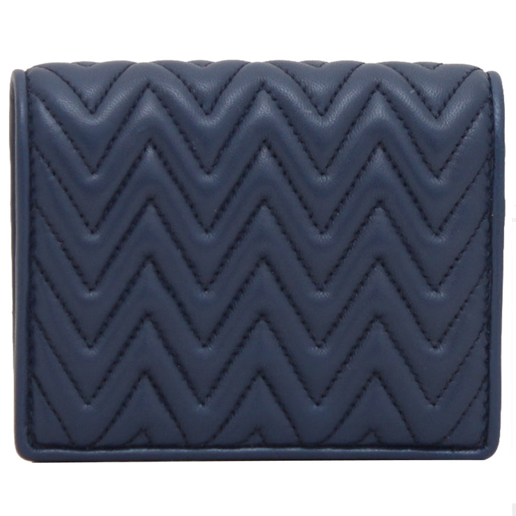 Miu Miu 5MV204 Nappa Impunture Leather Small Wallet- Bluette