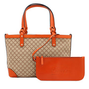 Gucci Diamante Plus Craft Small Tote with Detachable Pouch- Beige-Orange