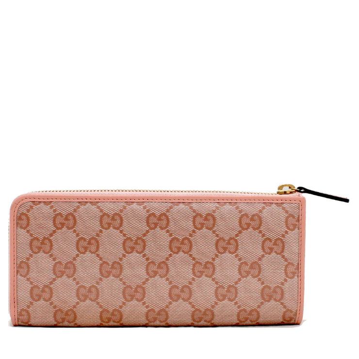Gucci GG Crystal L-Shaped Zip Around Continental Wallet