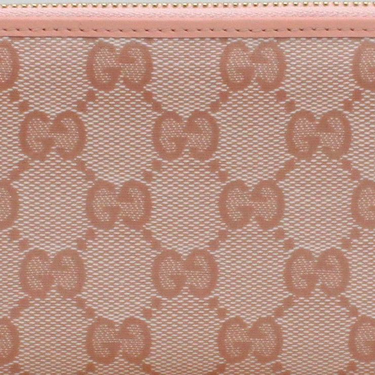 Gucci GG Crystal L-Shaped Zip Around Continental Wallet
