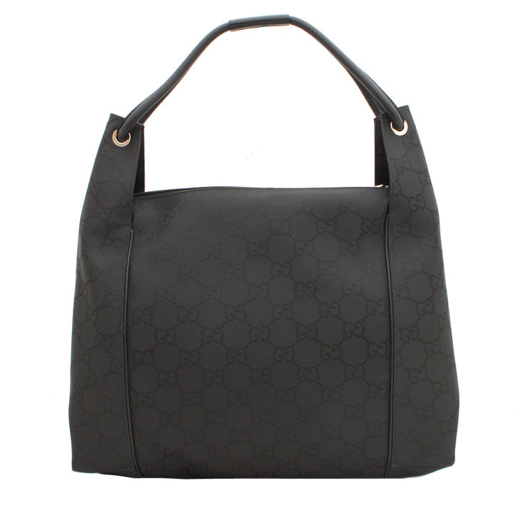 Gucci GG Nylon Joliquer Hobo Bag- Black