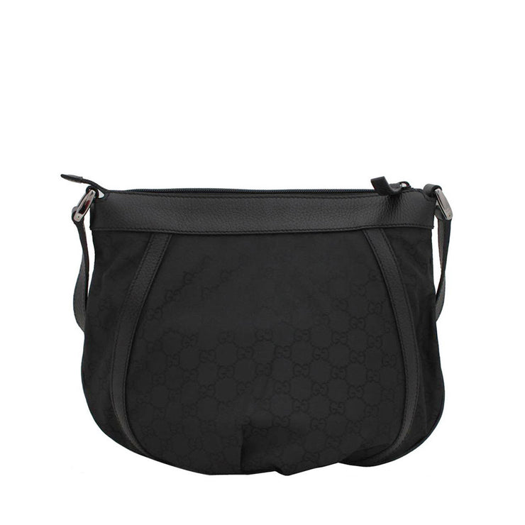 Gucci GG Nylon Crossbody Bag- Black