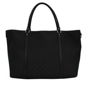 Gucci GG Nylon Shoulder Tote Bag- Black