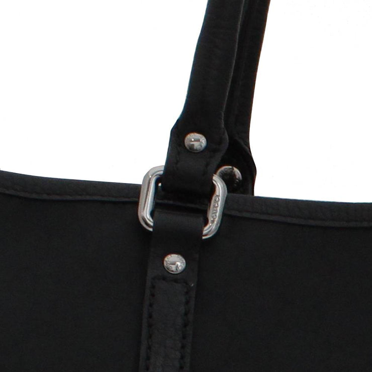 Gucci GG Nylon Shoulder Tote Bag- Black