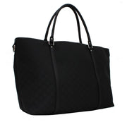 Gucci GG Nylon Shoulder Tote Bag- Black