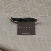 Gucci GG Silk & Wool Wide Shawl Scarf- Oatmeal