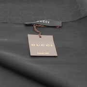 Gucci GG Silk & Wool Wide Shawl Scarf- Black