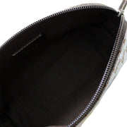 Gucci GG Jaquard Cosmetic Case- Silver Gold
